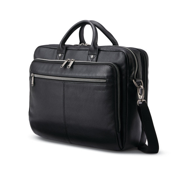 Samsonite Classic Leather Toploader Black