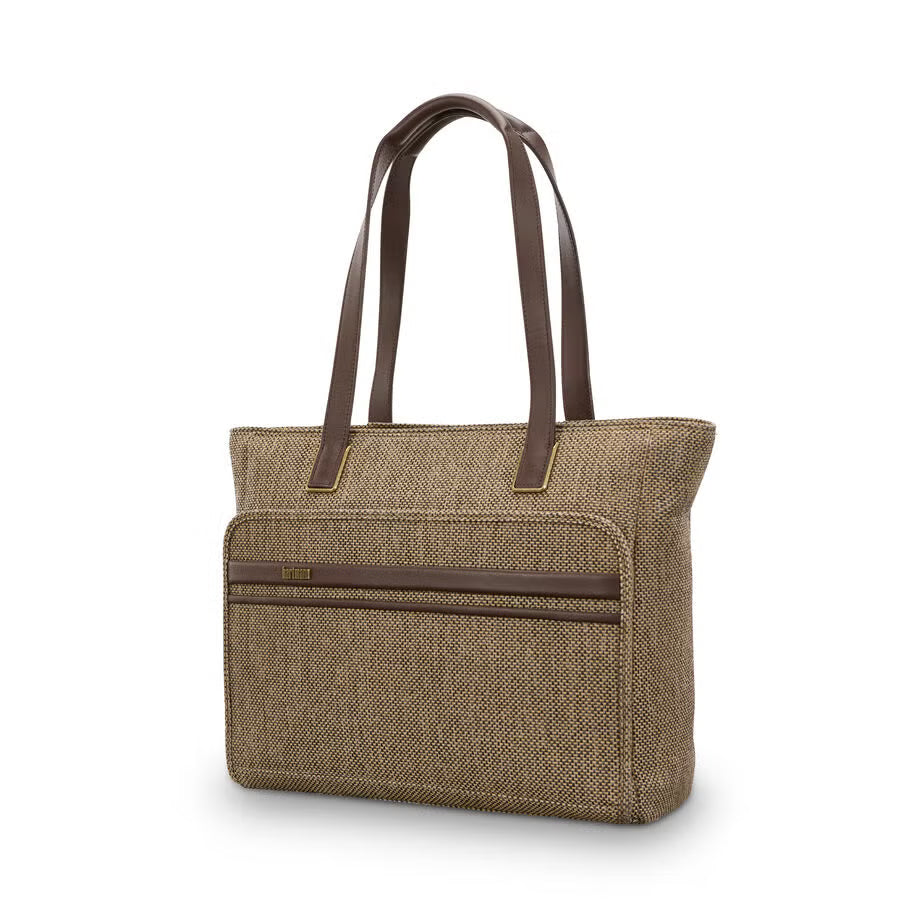 Hartmann Tweed ll Carryall Tote Tweed/Natural Leather