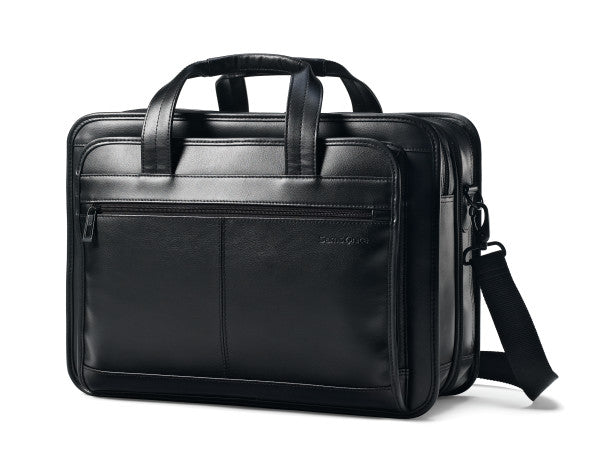 Samsonite Expandable Leather Business Cases Black