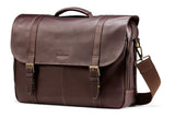 Samsonite Colombian Leather Business Flapover Cases Brown